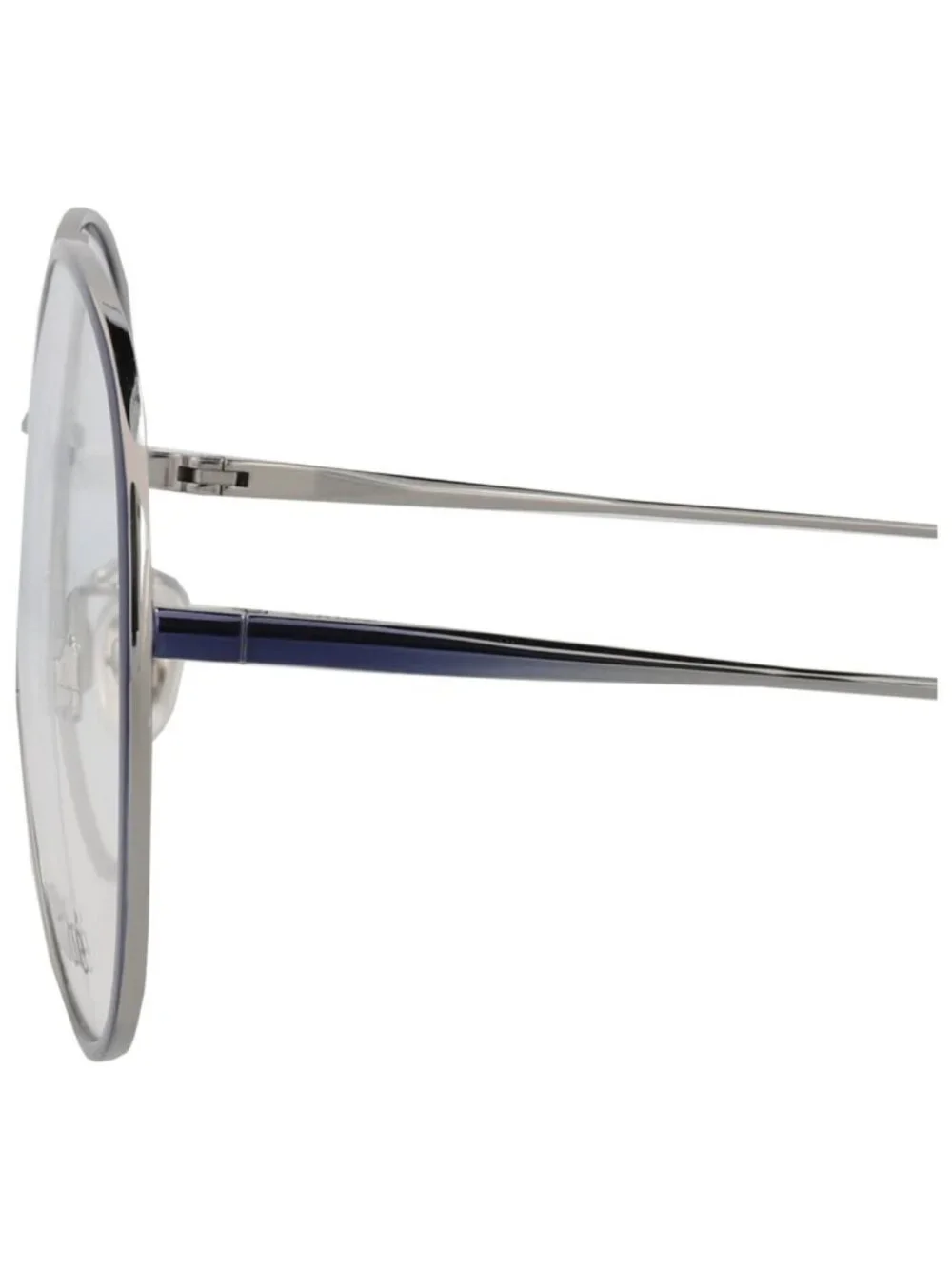 New Chloé Women's Eyeglasses Aviator Metal Frame Blue Blue Transparent